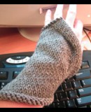 assymetrical wrist warmer