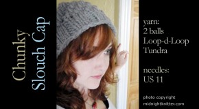 knit - Chunky Slouch Cap