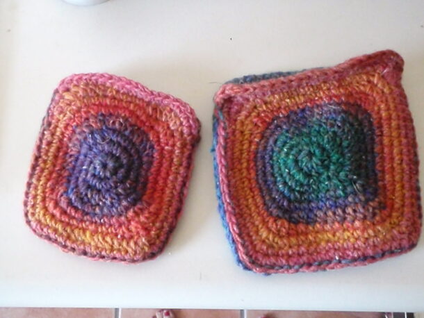 noro yarn coin purse