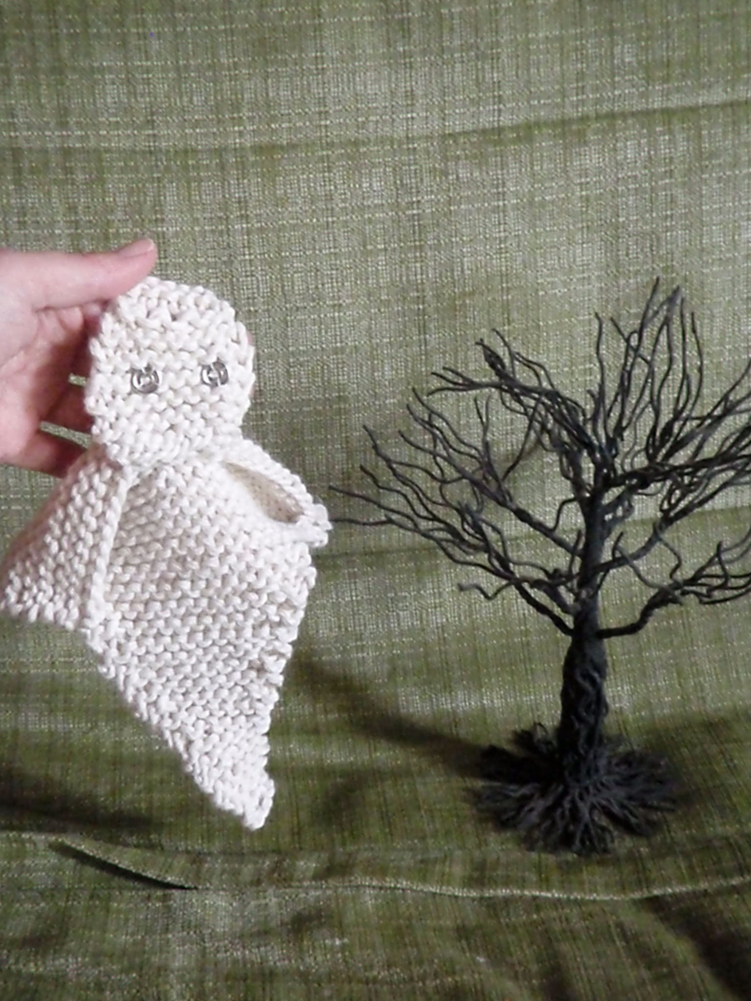 halloween ghost bob knitting pattern