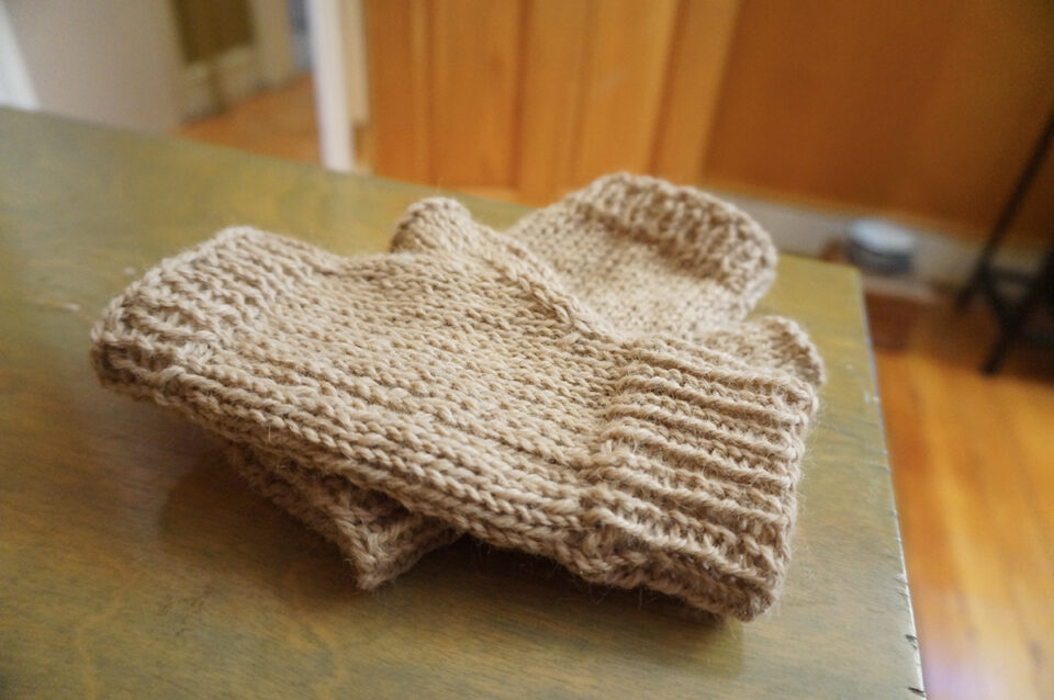 fingerless gloves alpaca yarn