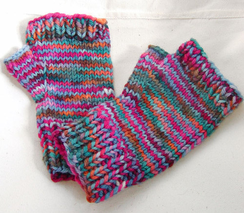 potluck yarn mittens